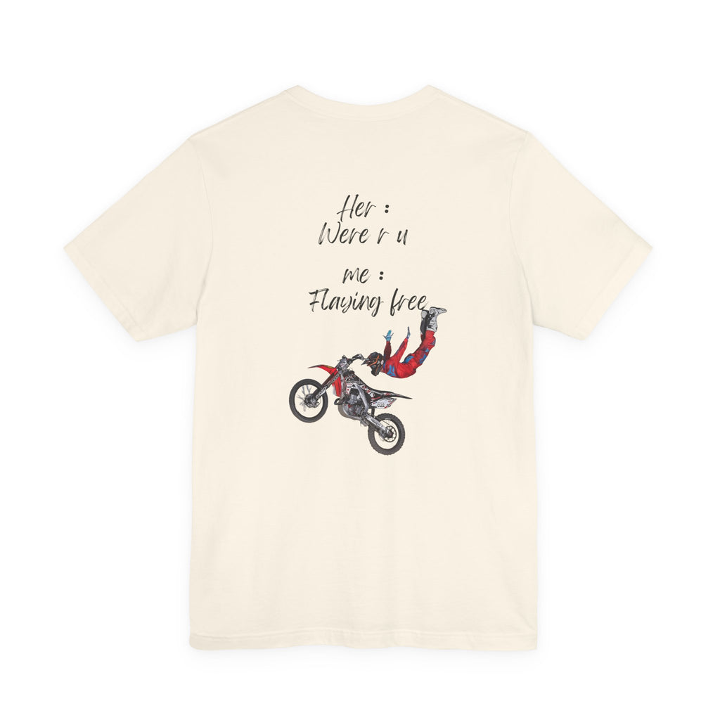 her where r u  ? me flaying free Graphic Tee, Casual Summer Shirt, Marine Life T-Shirt, Gift for Sea Lovers,  high quality
