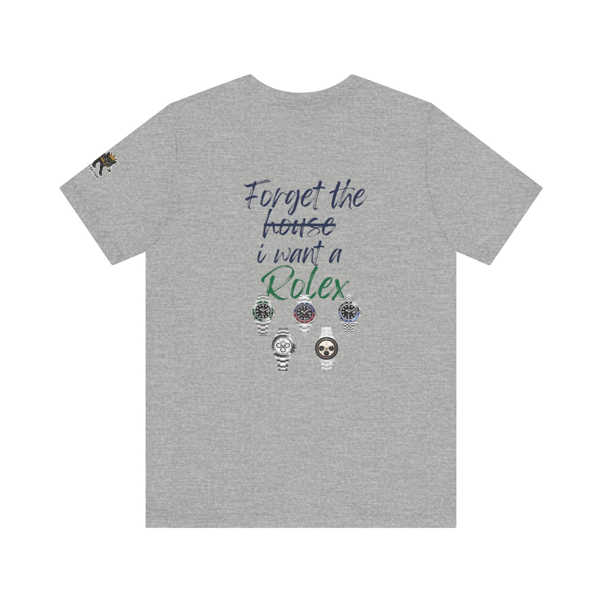 forget i want rolex Graphic Tee, Casual Summer Shirt, Marine Life T-Shirt, Gift for Sea Lovers,  high quality