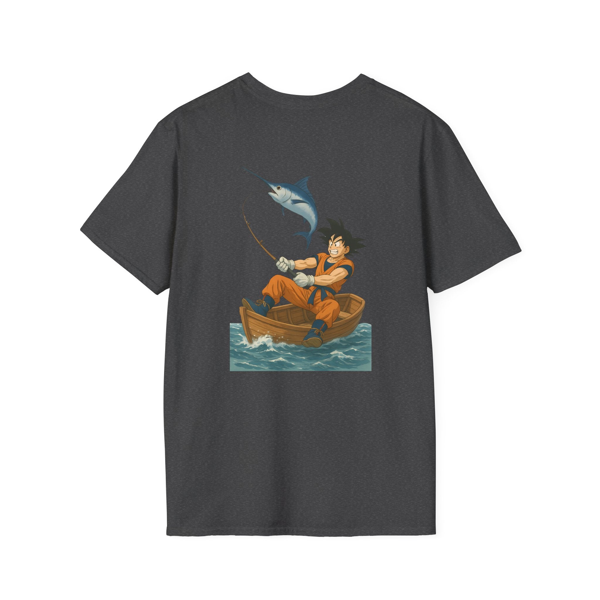 Fishing goku Unisex T-Shirt, Casual Wear, Gift for Fishermen, Outdoor Adventure Shirt, Summer Apparel, Fishing Enthusiast Tee