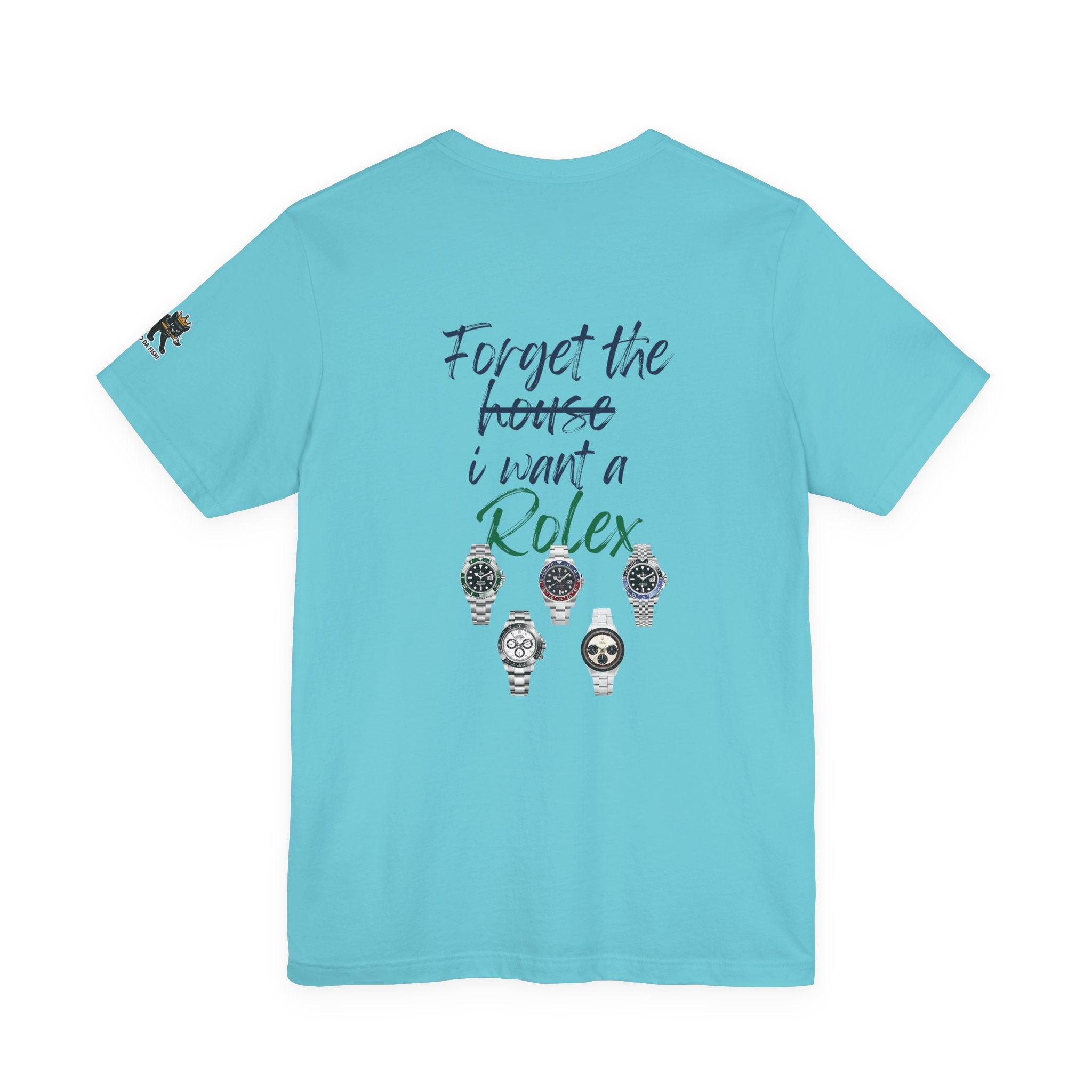 forget i want rolex Graphic Tee, Casual Summer Shirt, Marine Life T-Shirt, Gift for Sea Lovers,  high quality