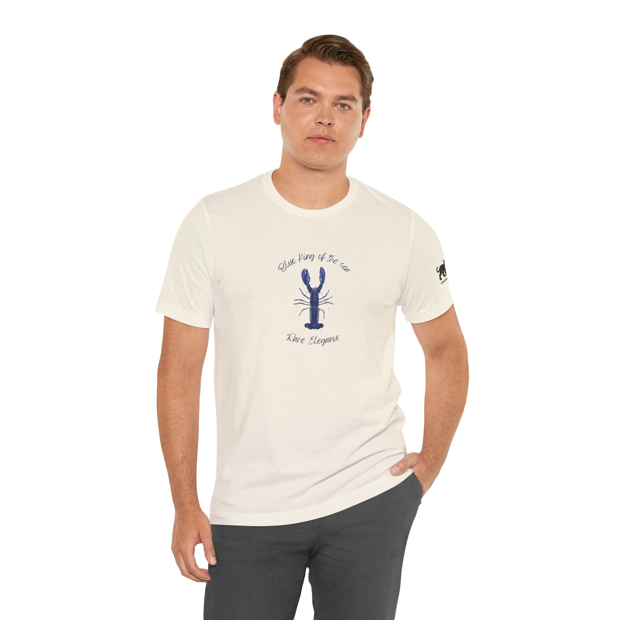 blue king of sea Lobster Graphic Tee, Casual Summer Shirt, Marine Life T-Shirt, Gift for Sea Lovers,  high quality