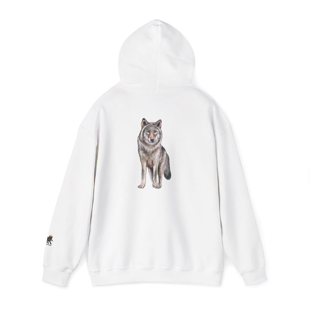 Wolf Hooded Sweatshirt, Unisex Casual Hoodie,