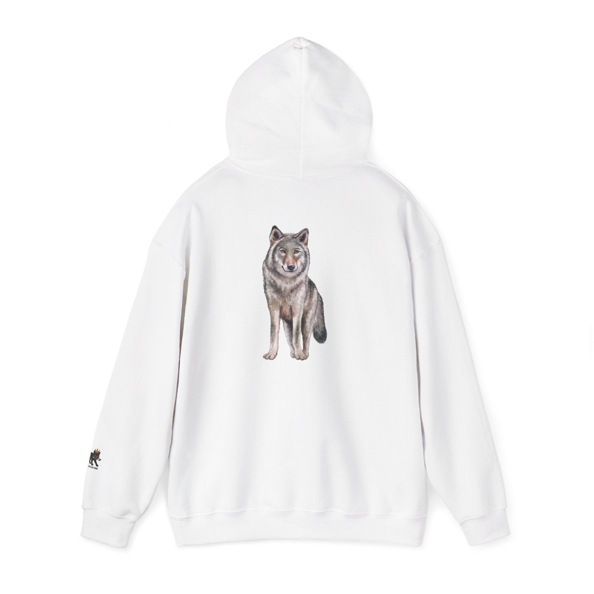 Wolf Hooded Sweatshirt, Unisex Casual Hoodie,