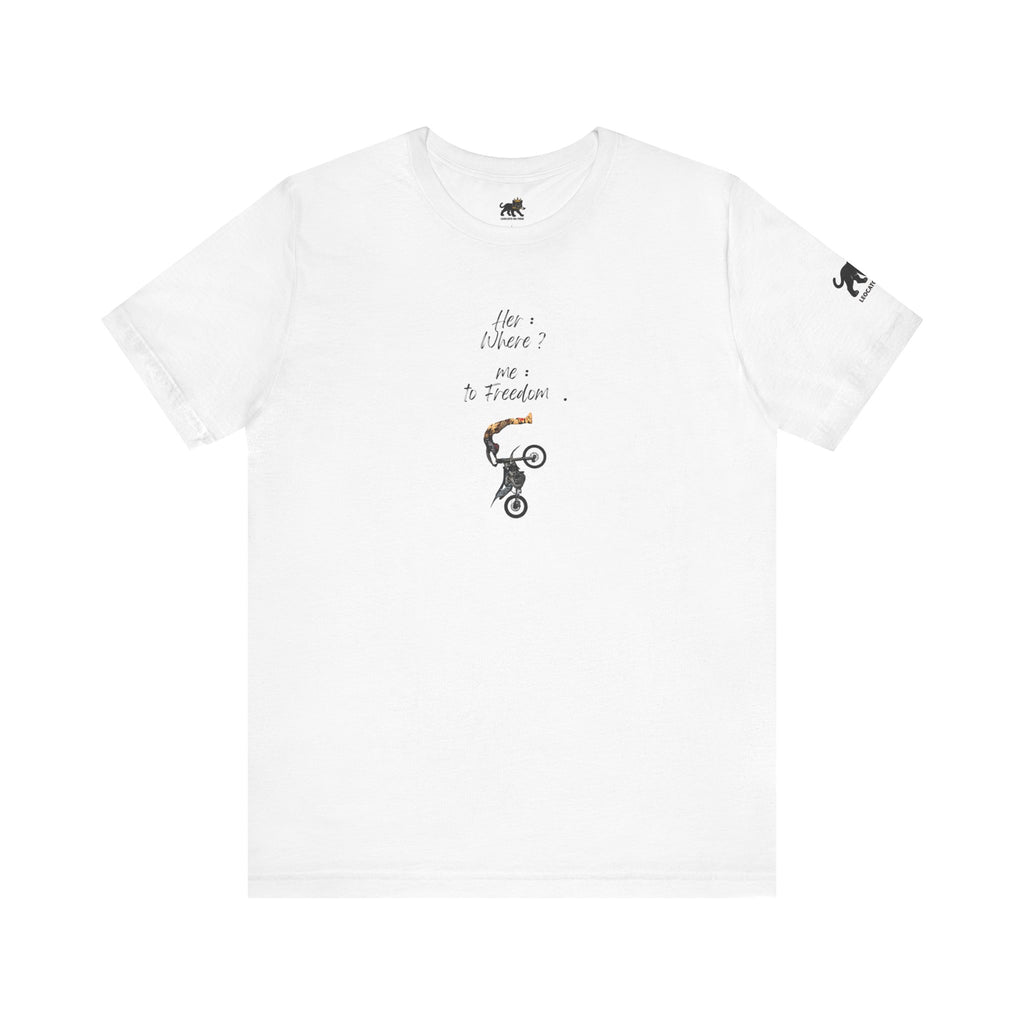 her where ? me to freedom Graphic Tee, Casual Summer Shirt, Marine Life T-Shirt, Gift for Sea Lovers,  high quality
