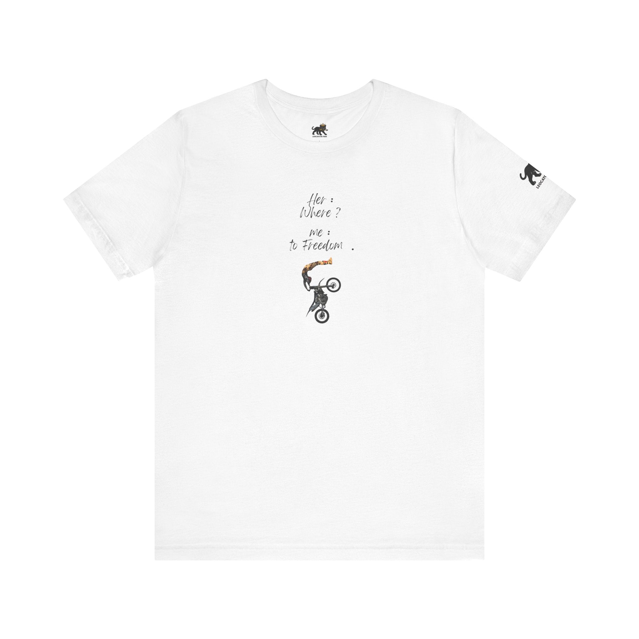 her where ? me to freedom Graphic Tee, Casual Summer Shirt, Marine Life T-Shirt, Gift for Sea Lovers,  high quality