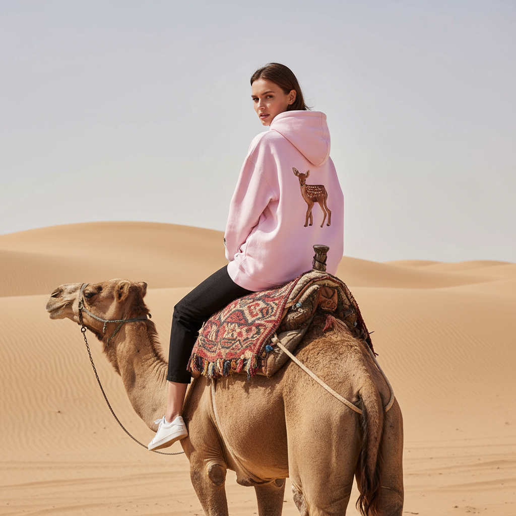 deer Hooded Sweatshirt,