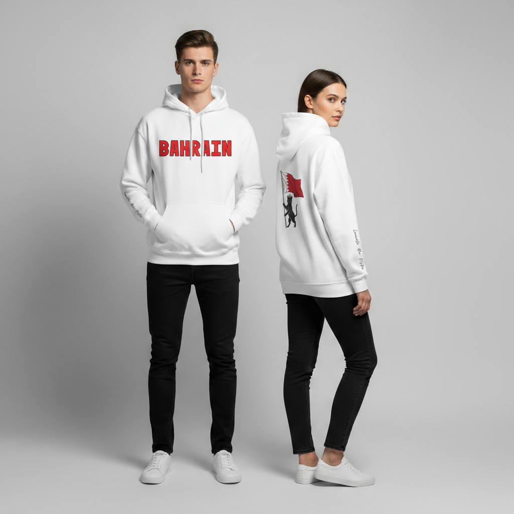 Bahrain  Flag Hoodie,