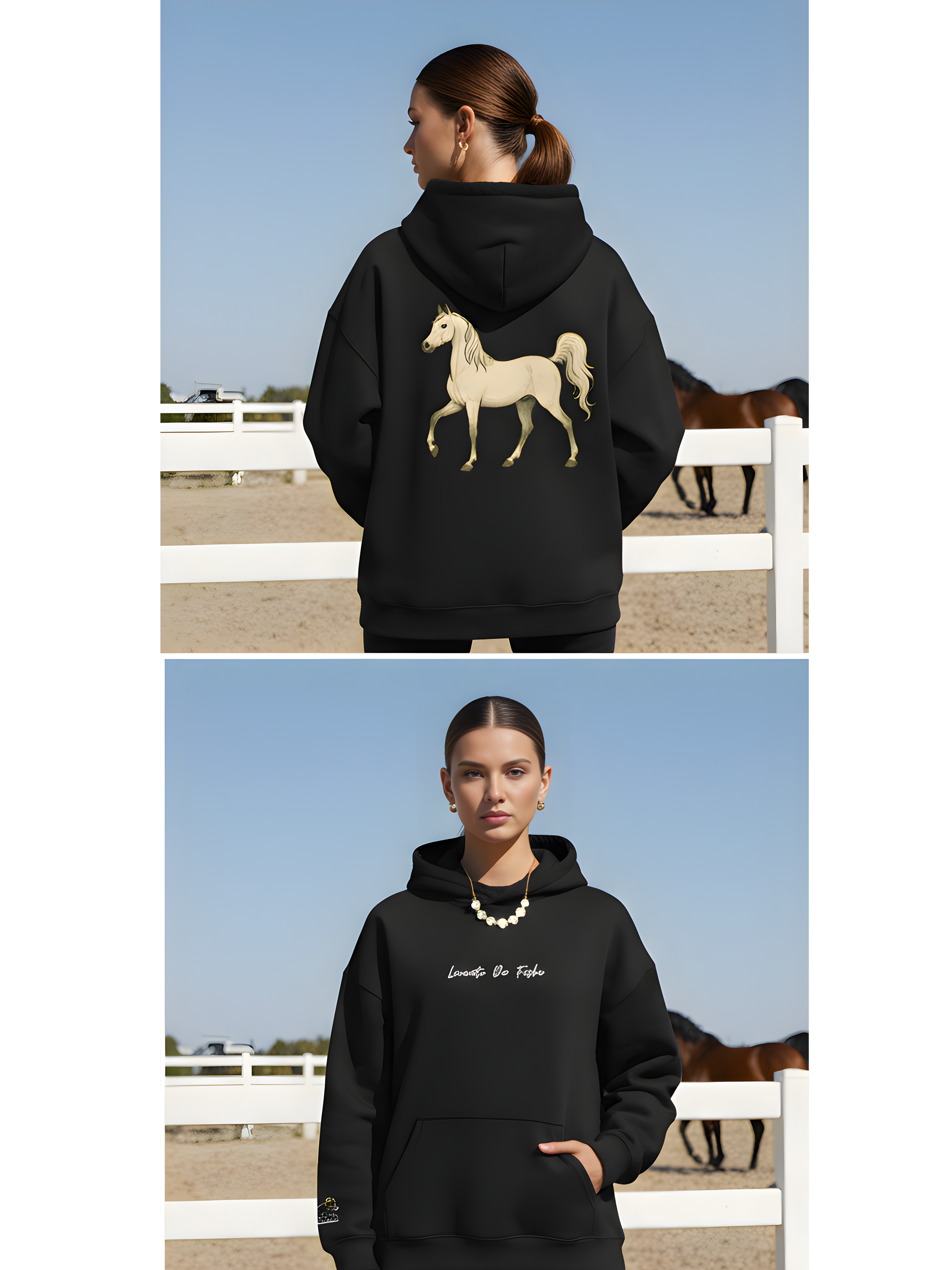 Horse Hooded Sweatshirt,
